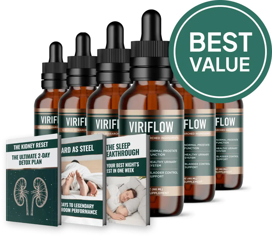 ViriFlow 6 Bottle Package 180 Day Supply Best Value Free Shipping